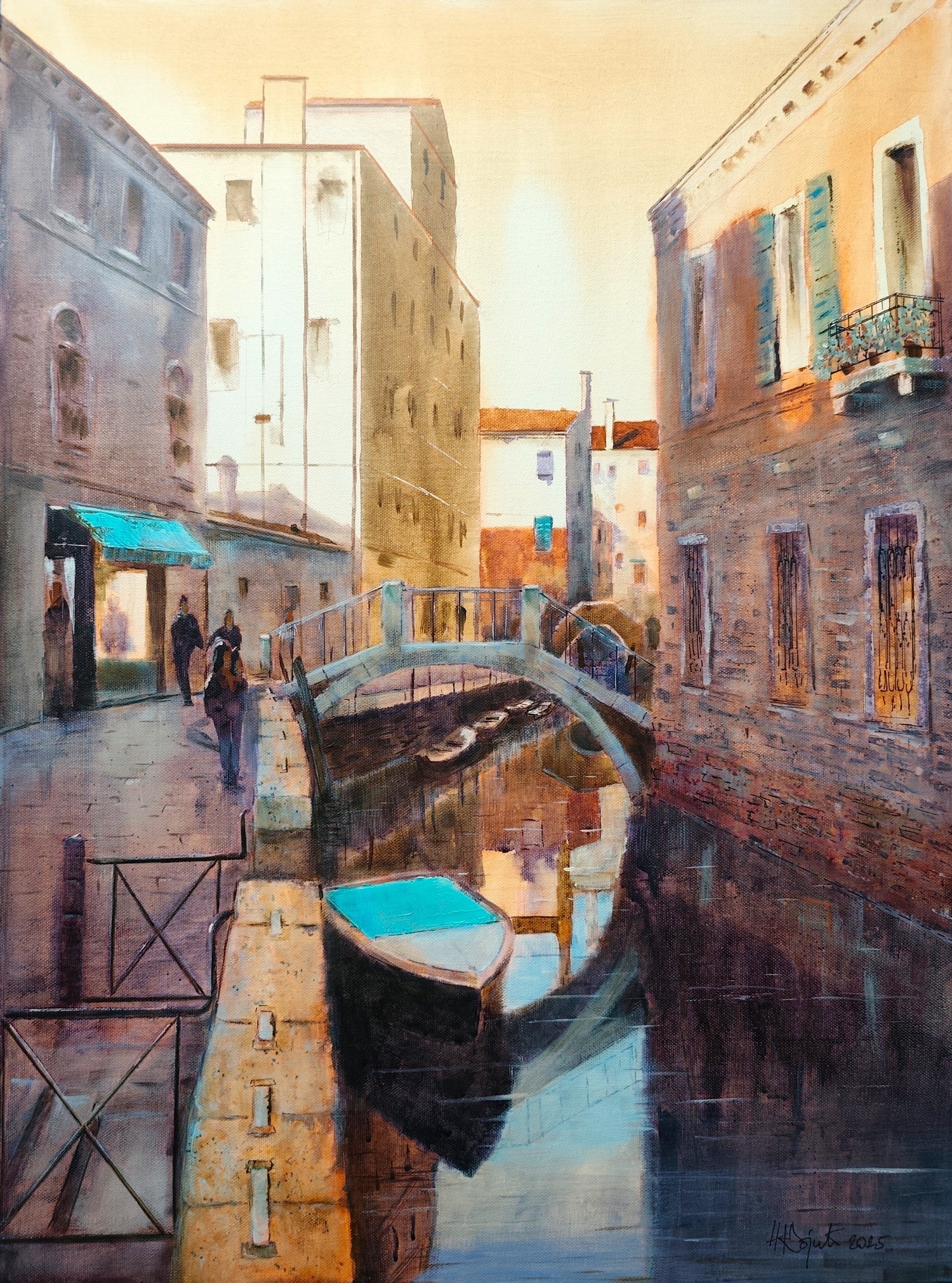 Dark side of Venice cityscape Italy 60 x 80 cm 2025