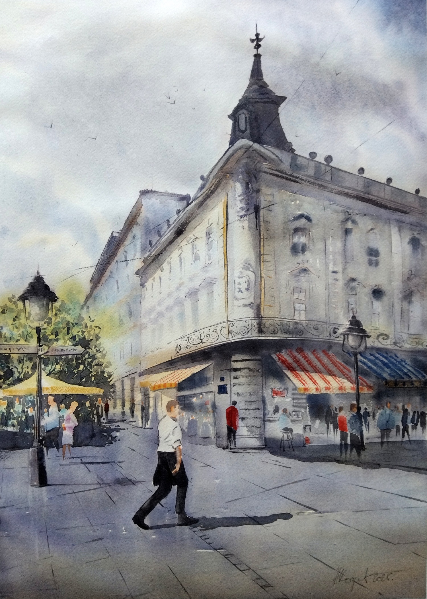 Corner at Knez Mihajlova 50x70cm 2025