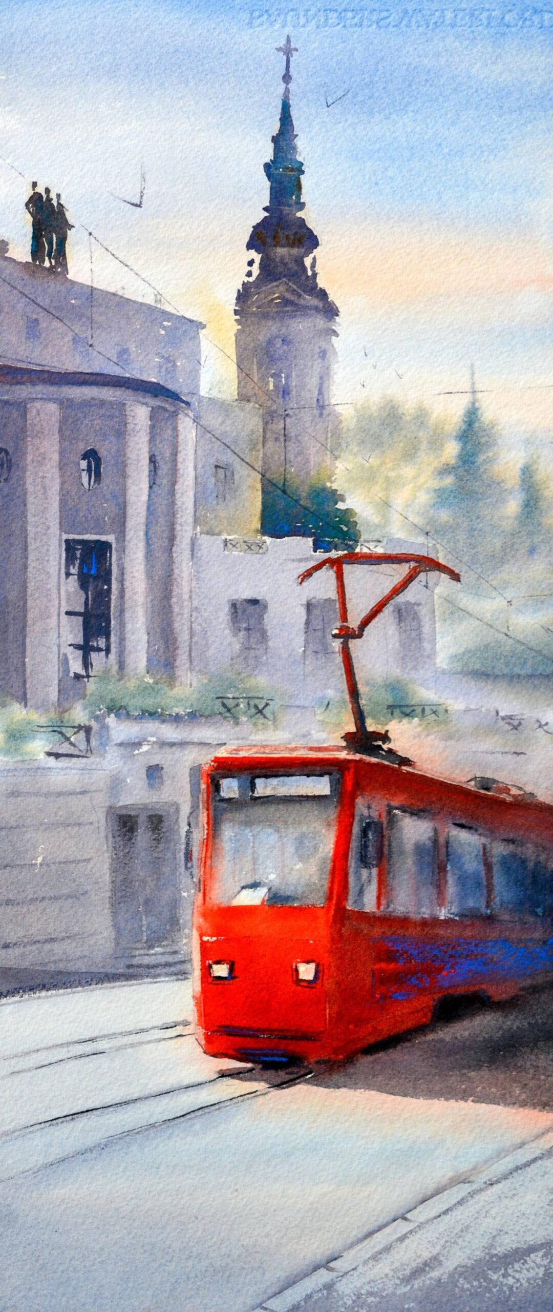 Crveni tramvaj u Beogradu