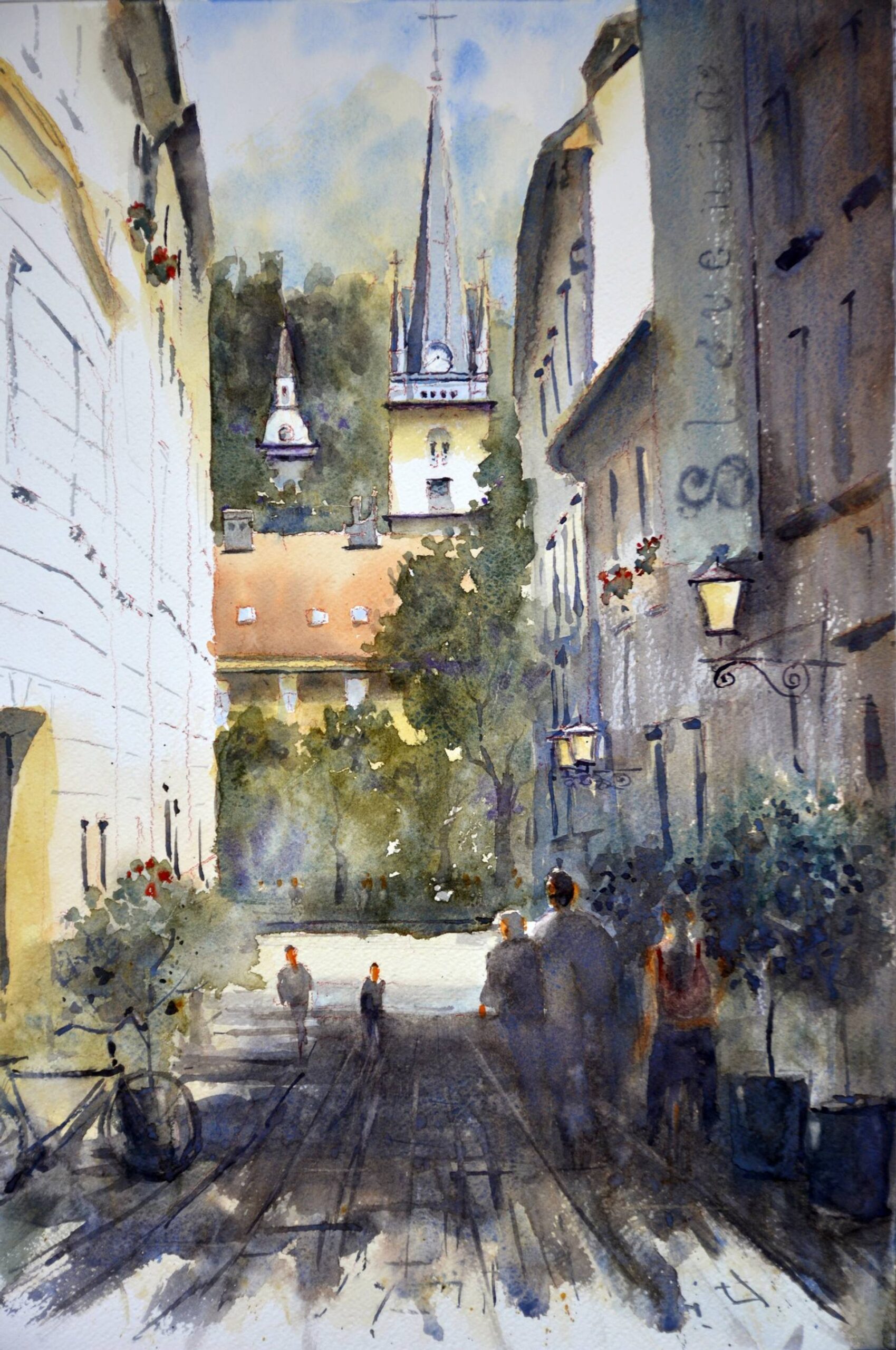 Ljubljana u zelenom Slovenija #44 53x35cm 2023