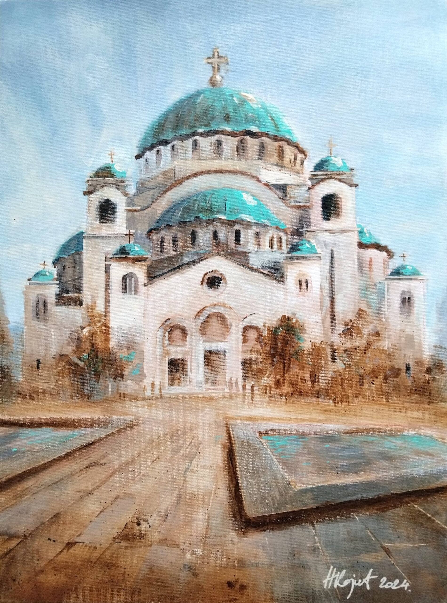 Hram Svetog Save Beograd 30x40cm 2024