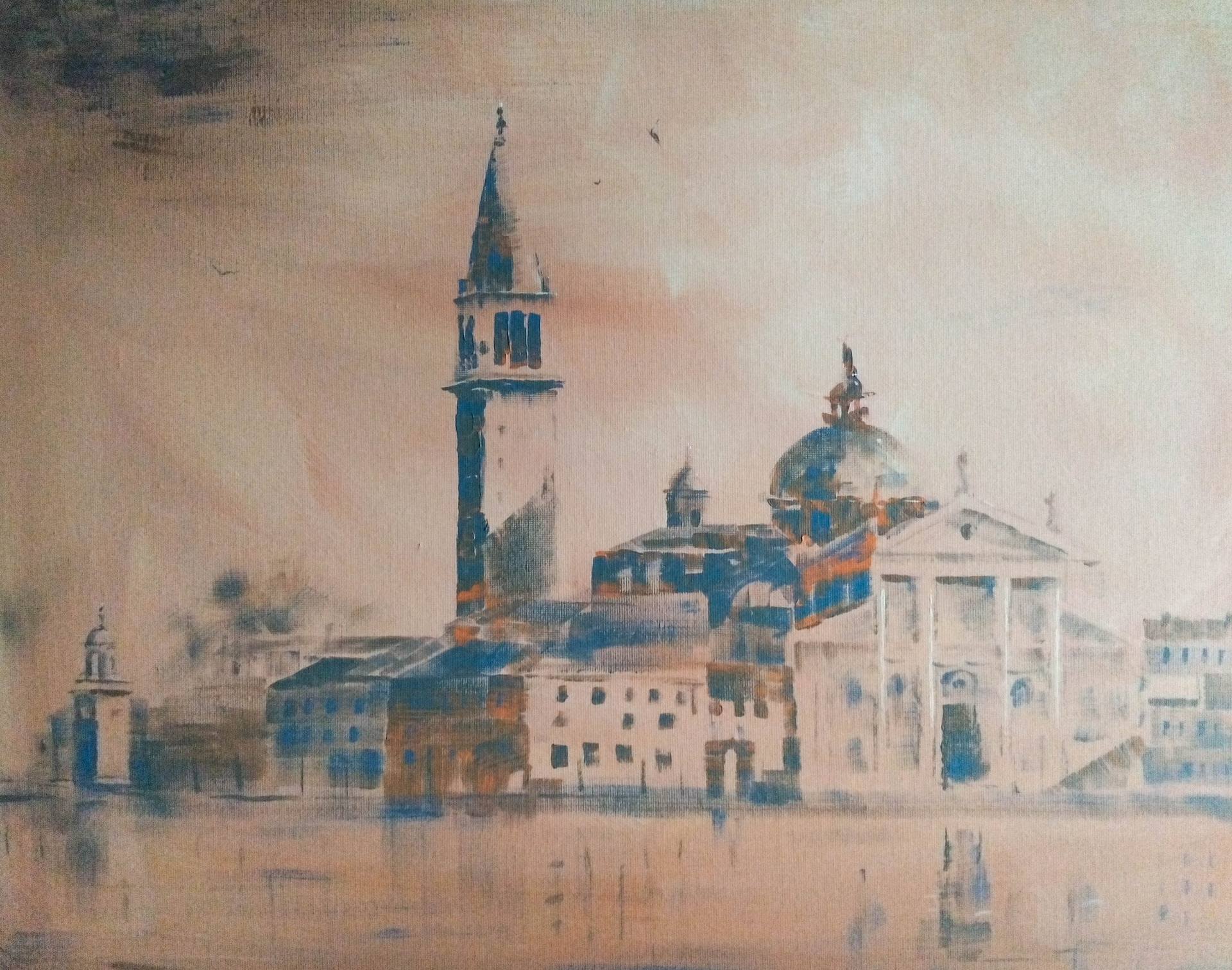 Senke i svetlost na San Đorđu Venecija 50x40cm 2024