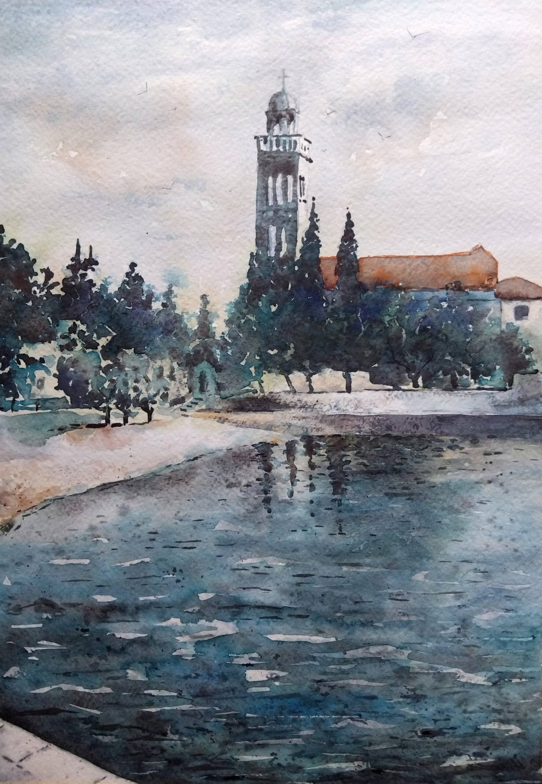 Mala plaža ostrvo Hvar Hrvatska 25×36 cm 2025