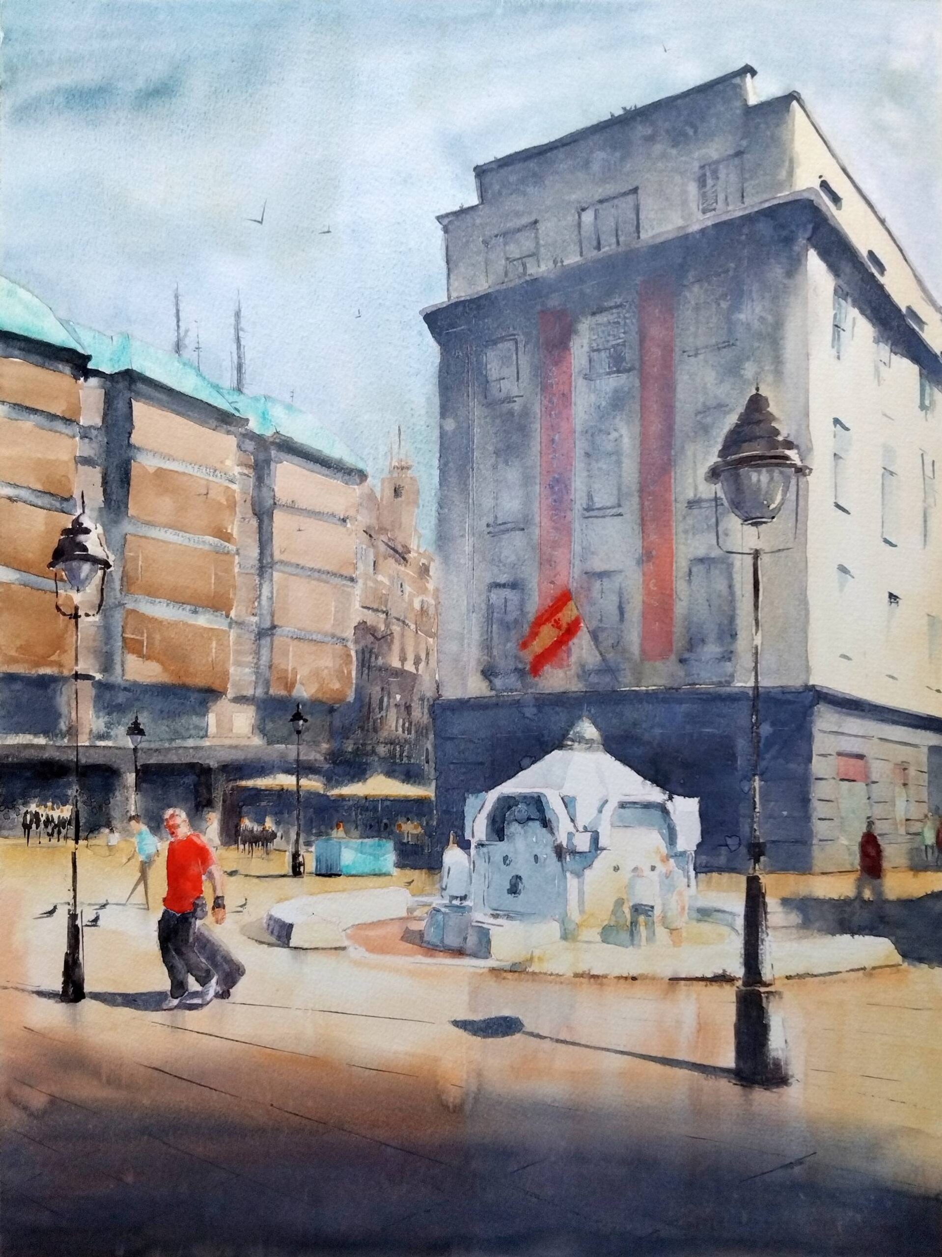 Instituto Servantes u Beogradu 45×60 cm 2025