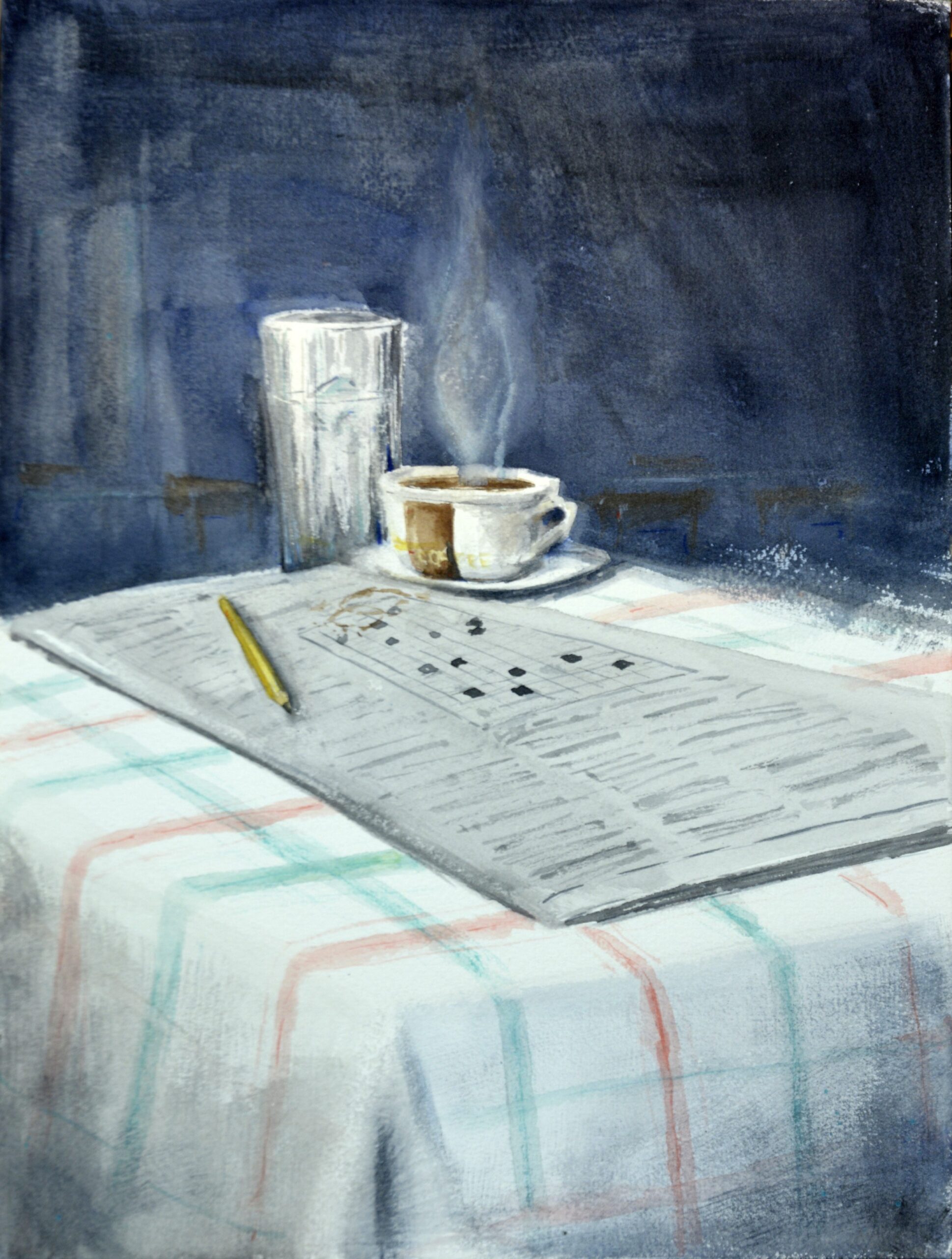 Solitude – original watercolor painting by Nenad Kojic